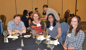 conversations during the symposium