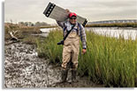 Johnny Quispe in the field