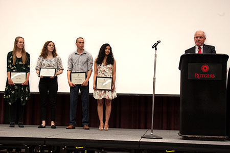 2018 senior graduation award winners group photo