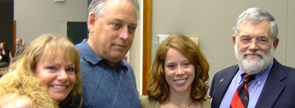 Stevie Steffey, her folks, and Roger Locandro