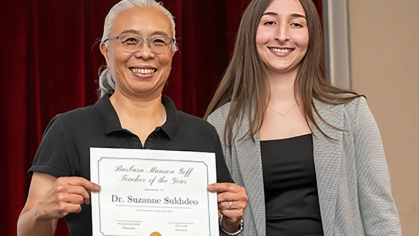 Suzanne Sukhdeo and Carlie Johanning
