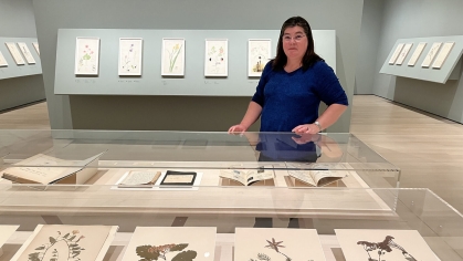 Botanist Lena Struwe in the Hilma af Klint’ exhibit