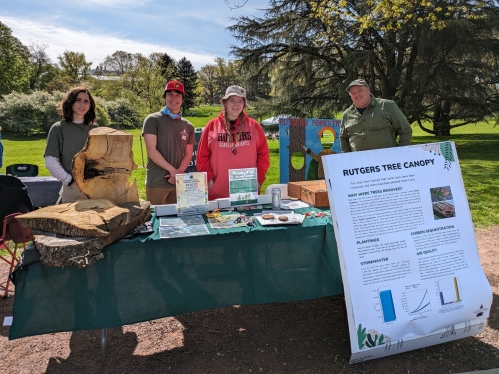 Student table during Rutgers Day