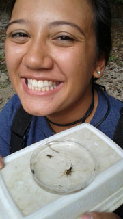 Photo: Carmela Buono and Stonefly Larvae