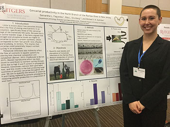 Photo: Samantha Fagundez at the Mid-Atlantic ESA conference